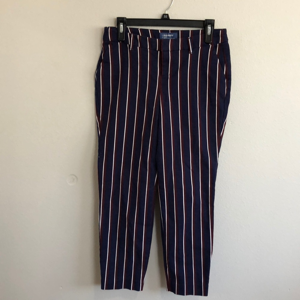 Striped trousers
